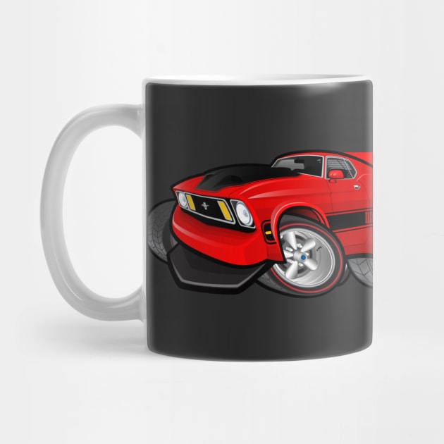 Mach 1 Red with Red Stripe by Goin Ape Studios
